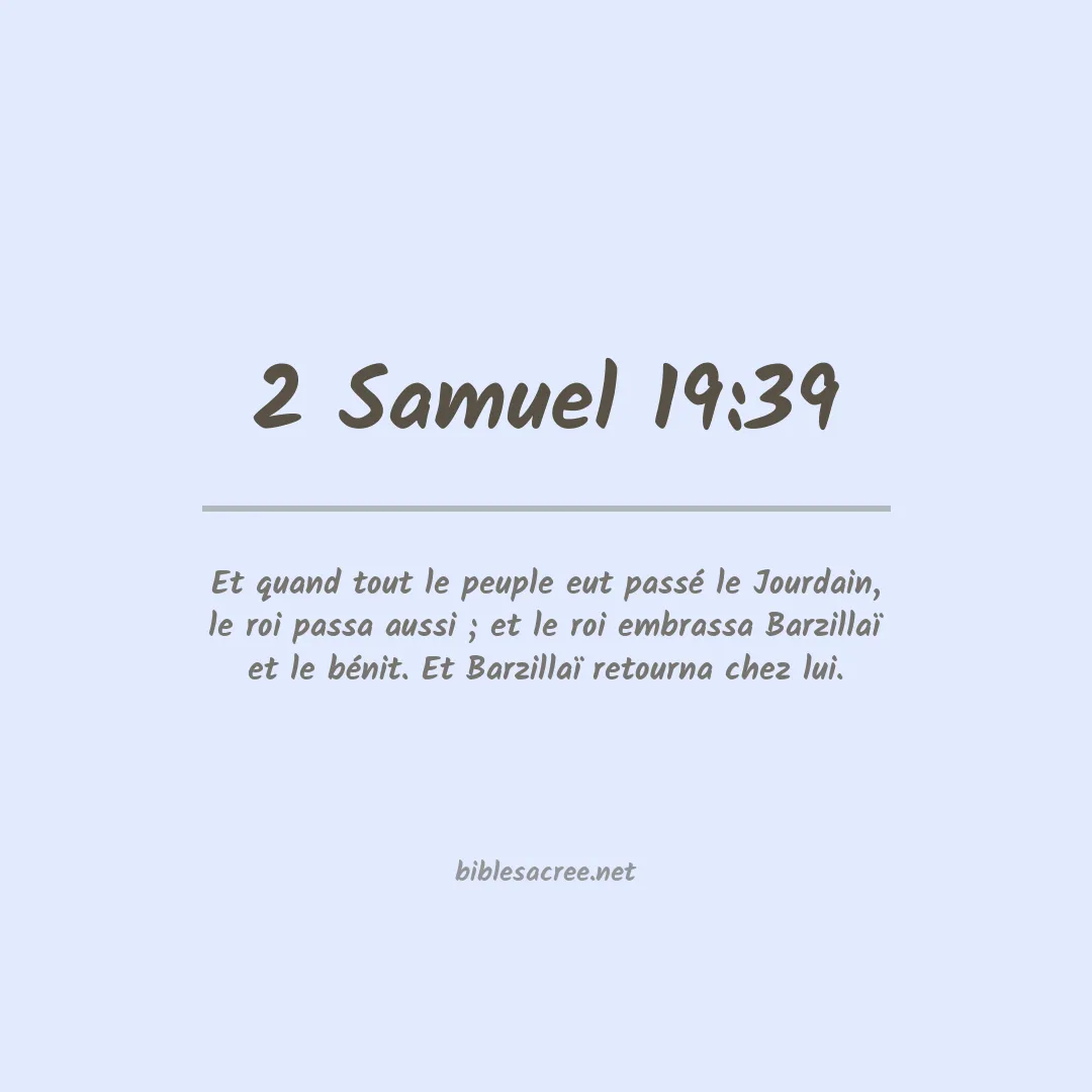 2 Samuel - 19:39