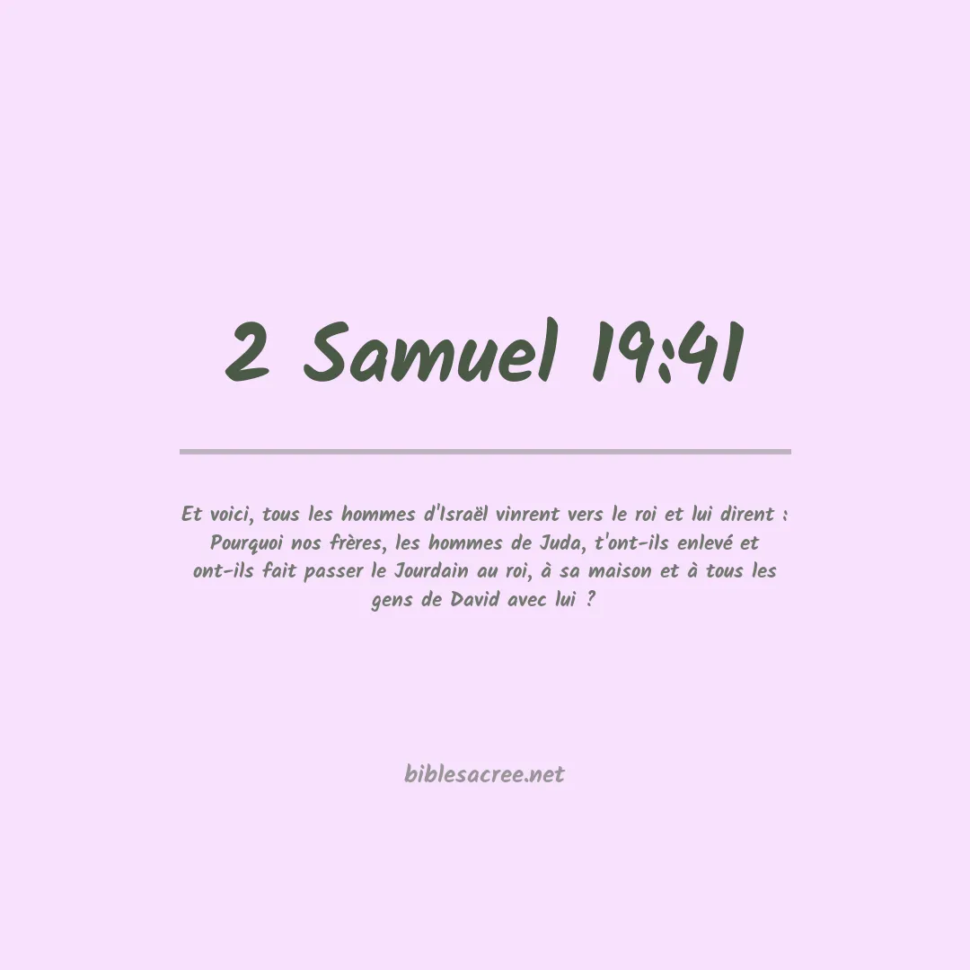 2 Samuel - 19:41