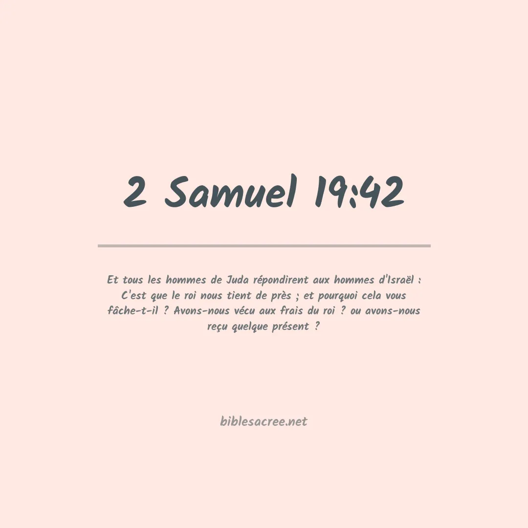2 Samuel - 19:42