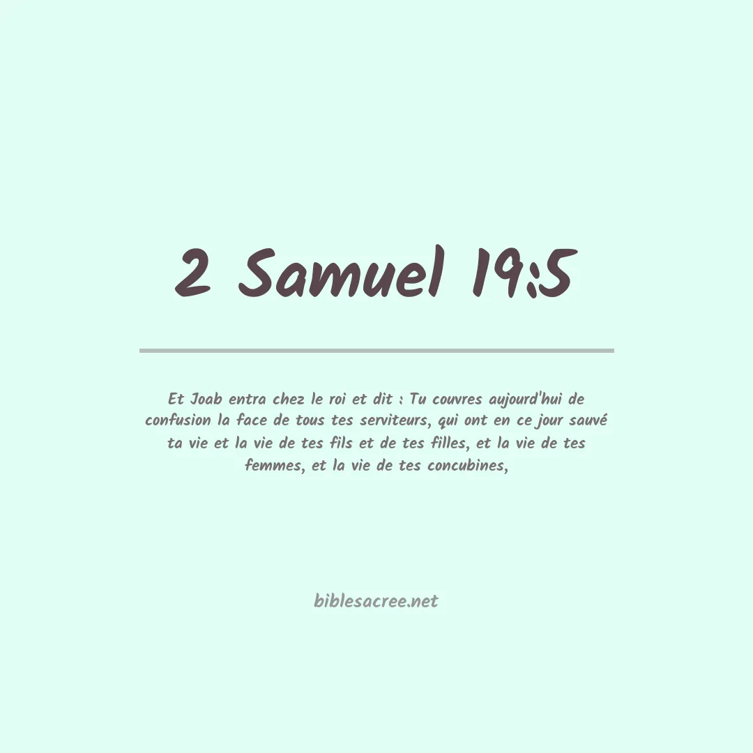 2 Samuel - 19:5