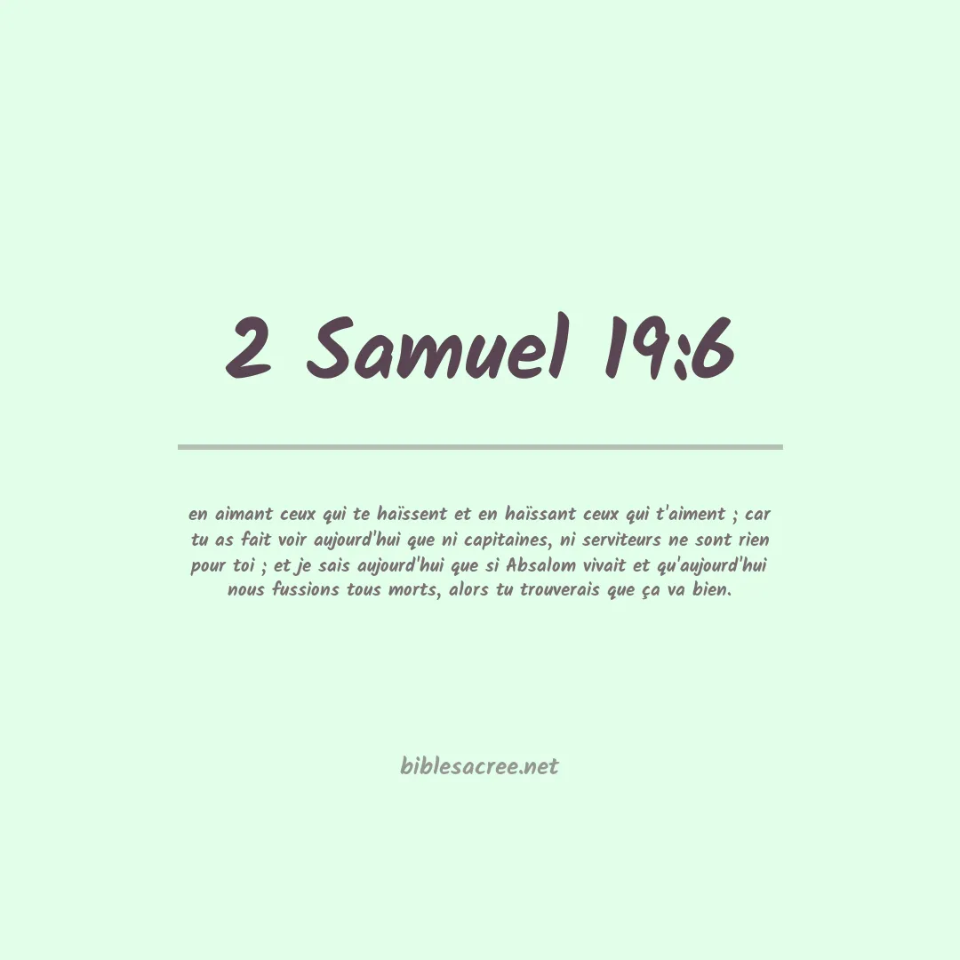2 Samuel - 19:6