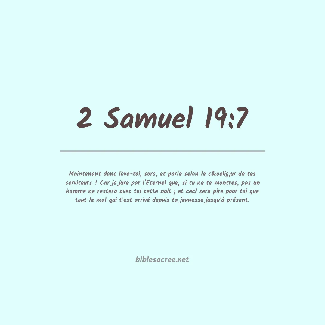 2 Samuel - 19:7