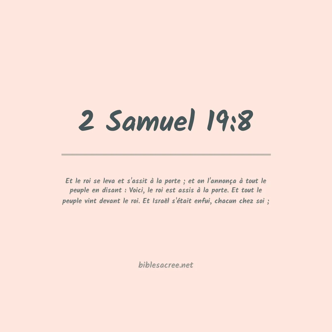 2 Samuel - 19:8