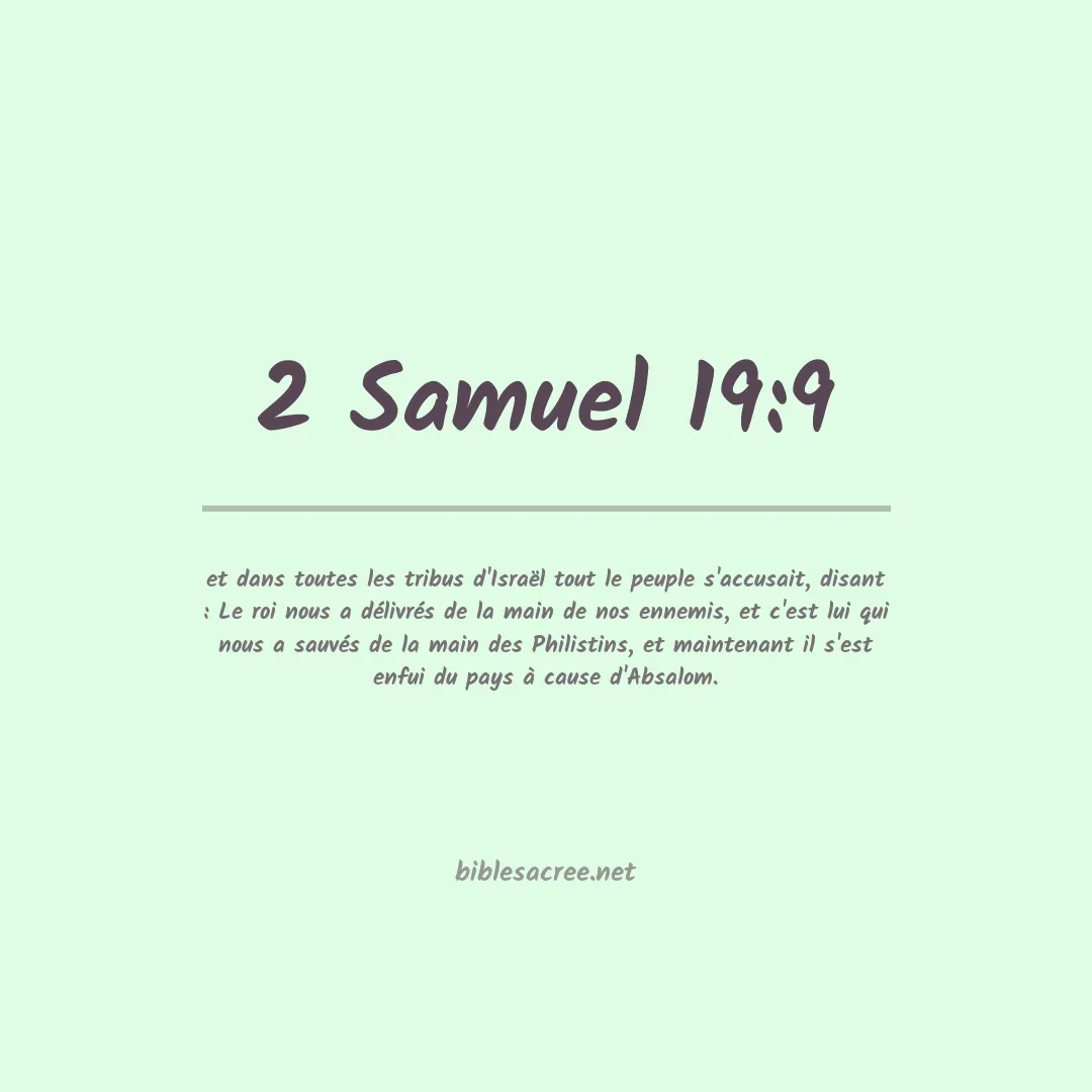 2 Samuel - 19:9