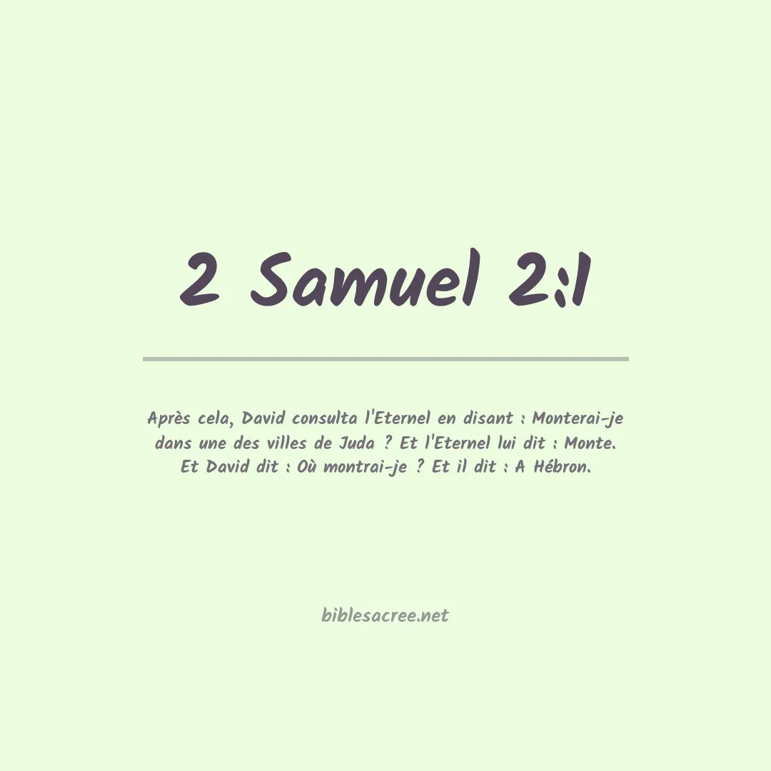 2 Samuel - 2:1
