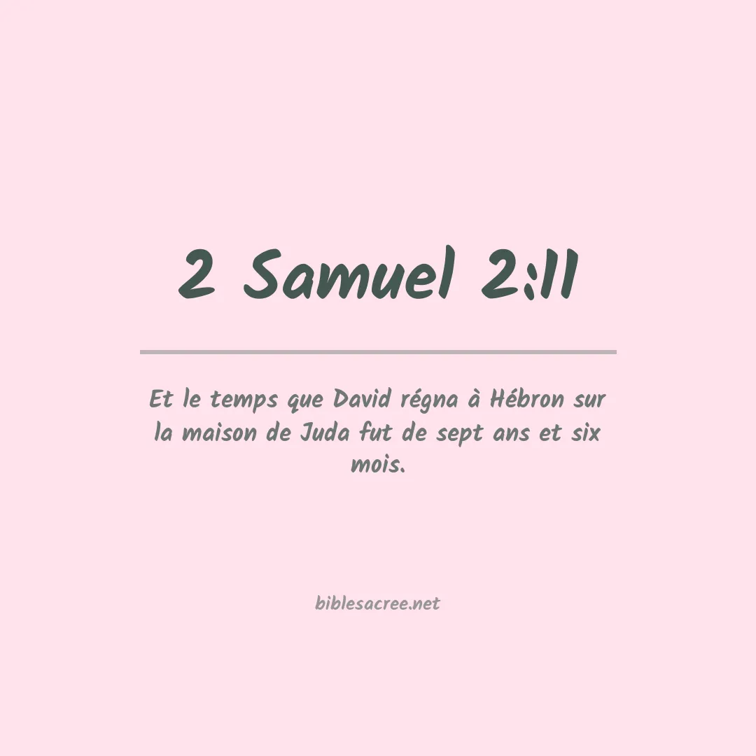 2 Samuel - 2:11