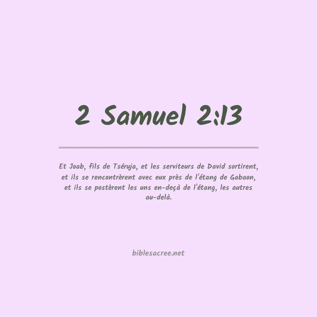 2 Samuel - 2:13
