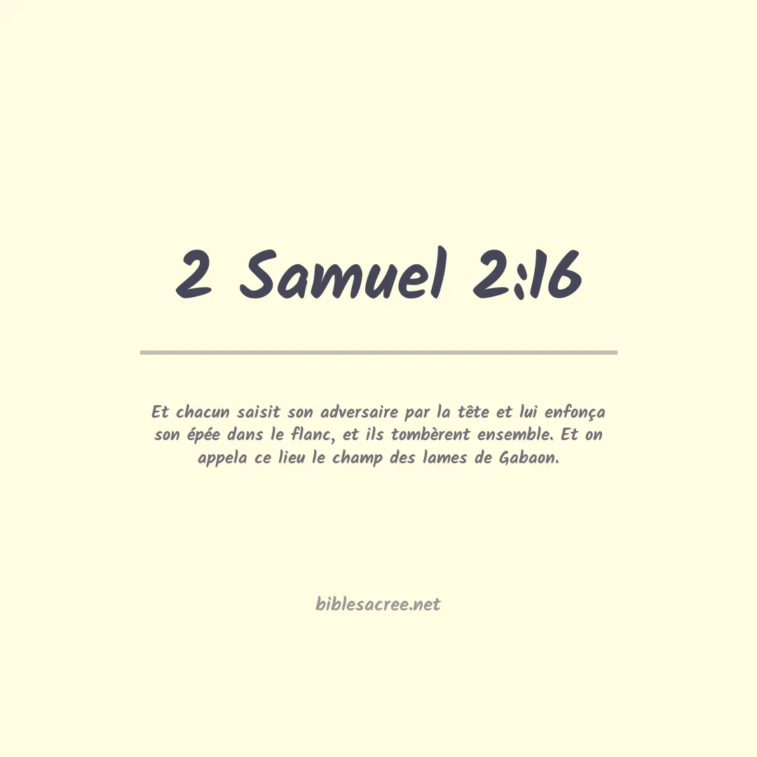 2 Samuel - 2:16