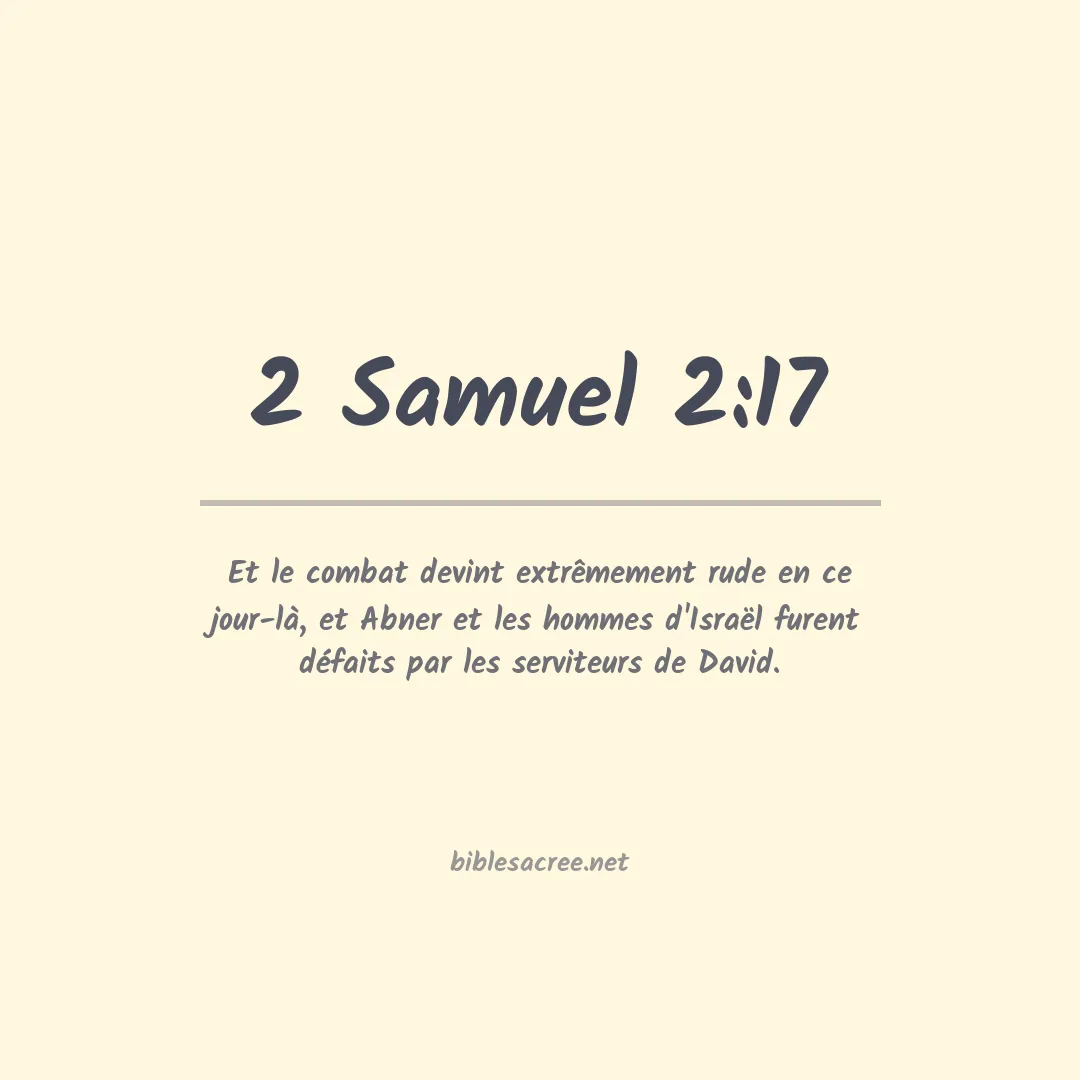 2 Samuel - 2:17