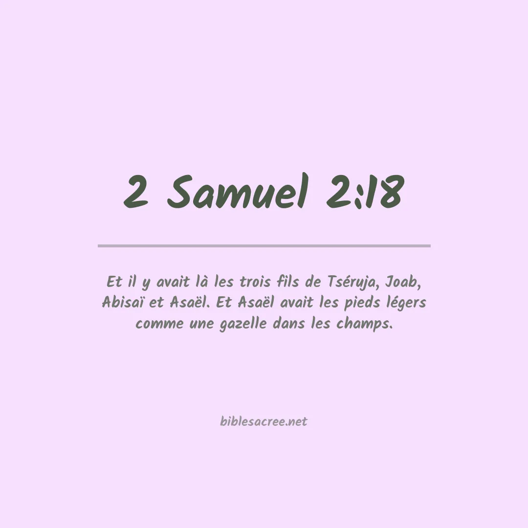 2 Samuel - 2:18