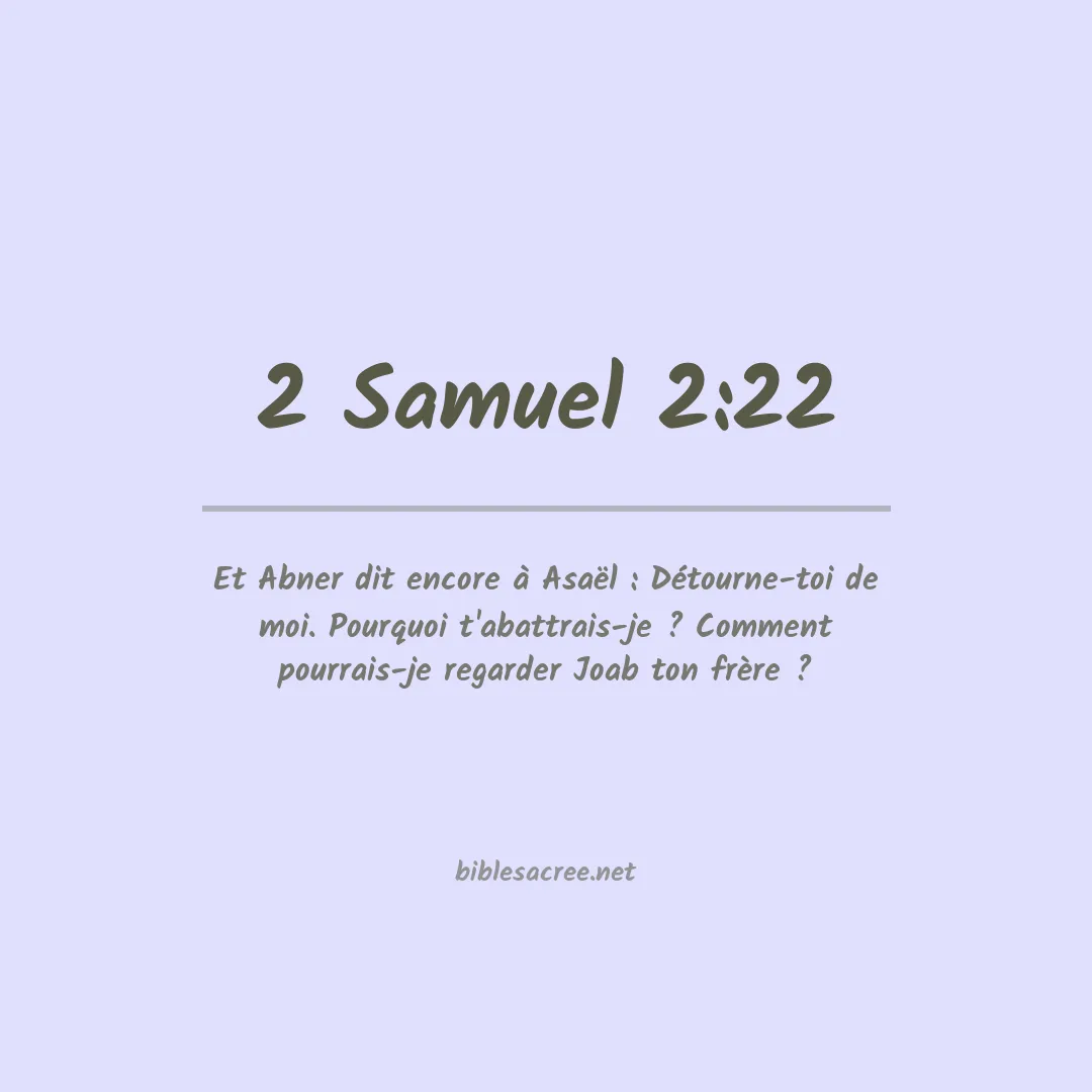 2 Samuel - 2:22