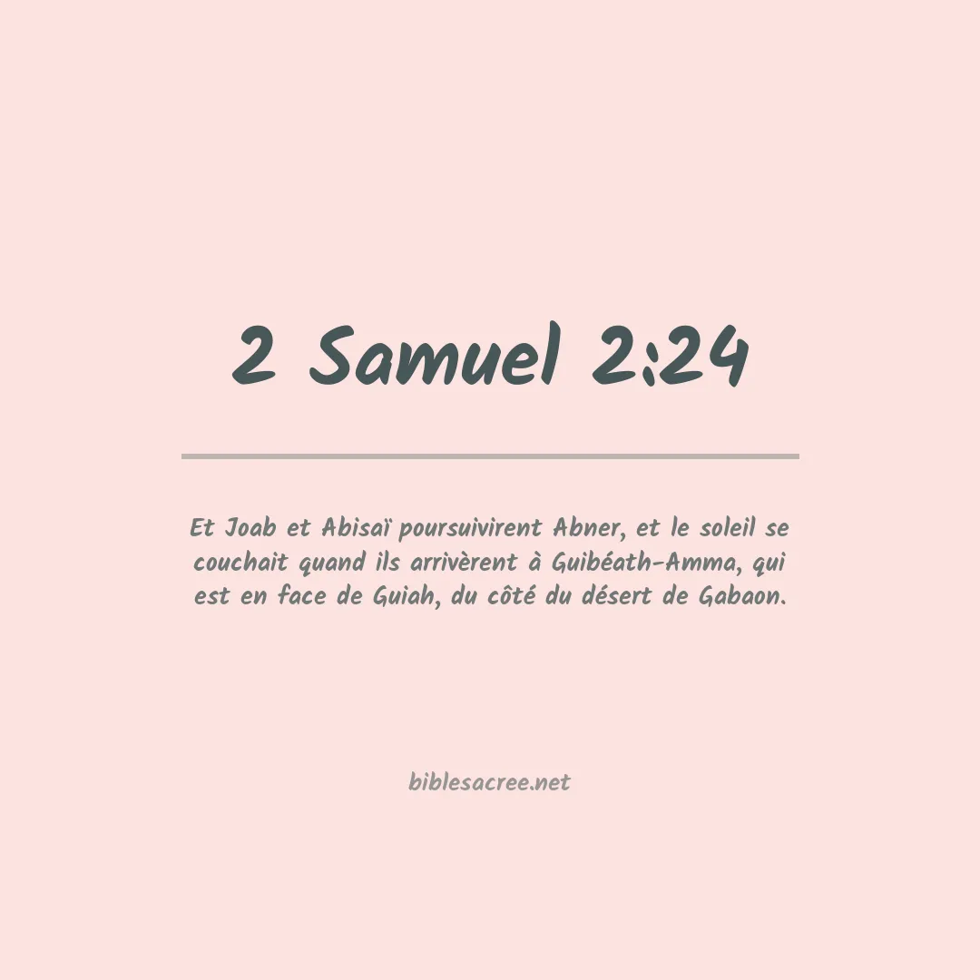 2 Samuel - 2:24