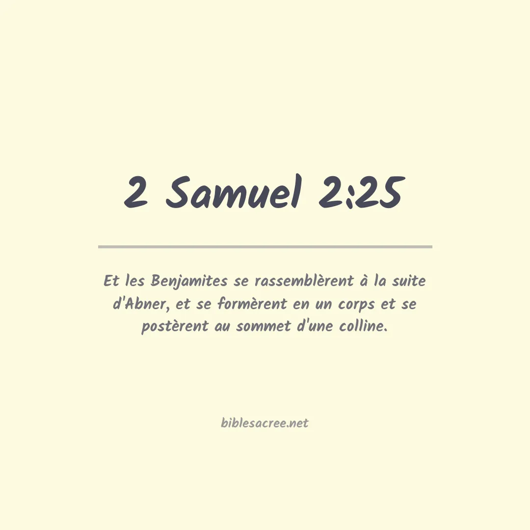 2 Samuel - 2:25