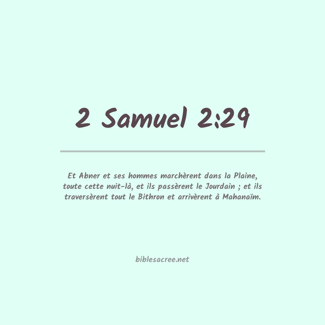 2 Samuel - 2:29