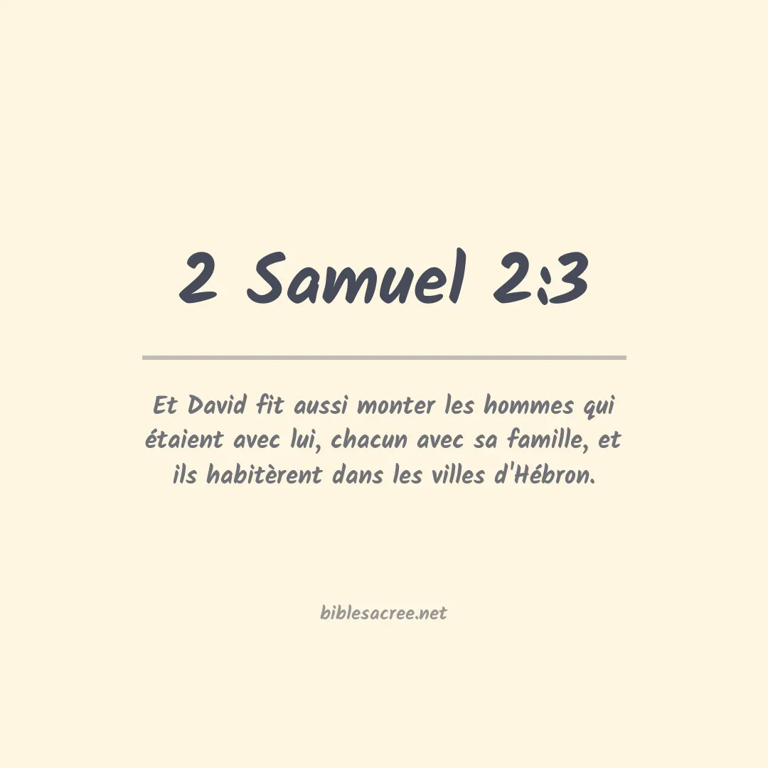 2 Samuel - 2:3