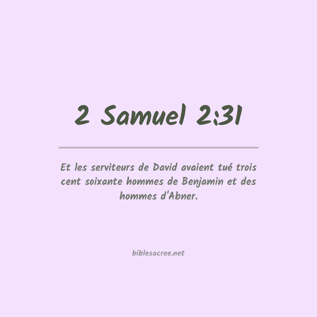2 Samuel - 2:31