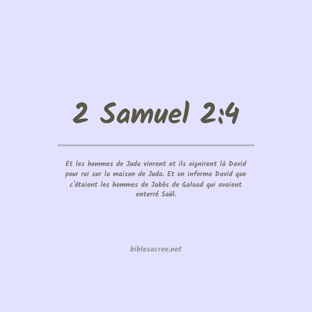 2 Samuel - 2:4