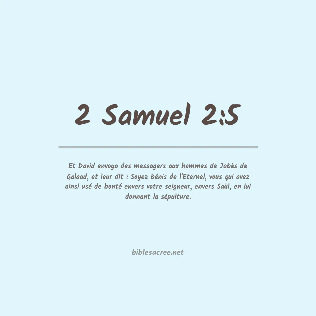 2 Samuel - 2:5