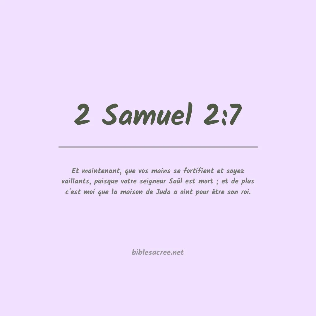 2 Samuel - 2:7