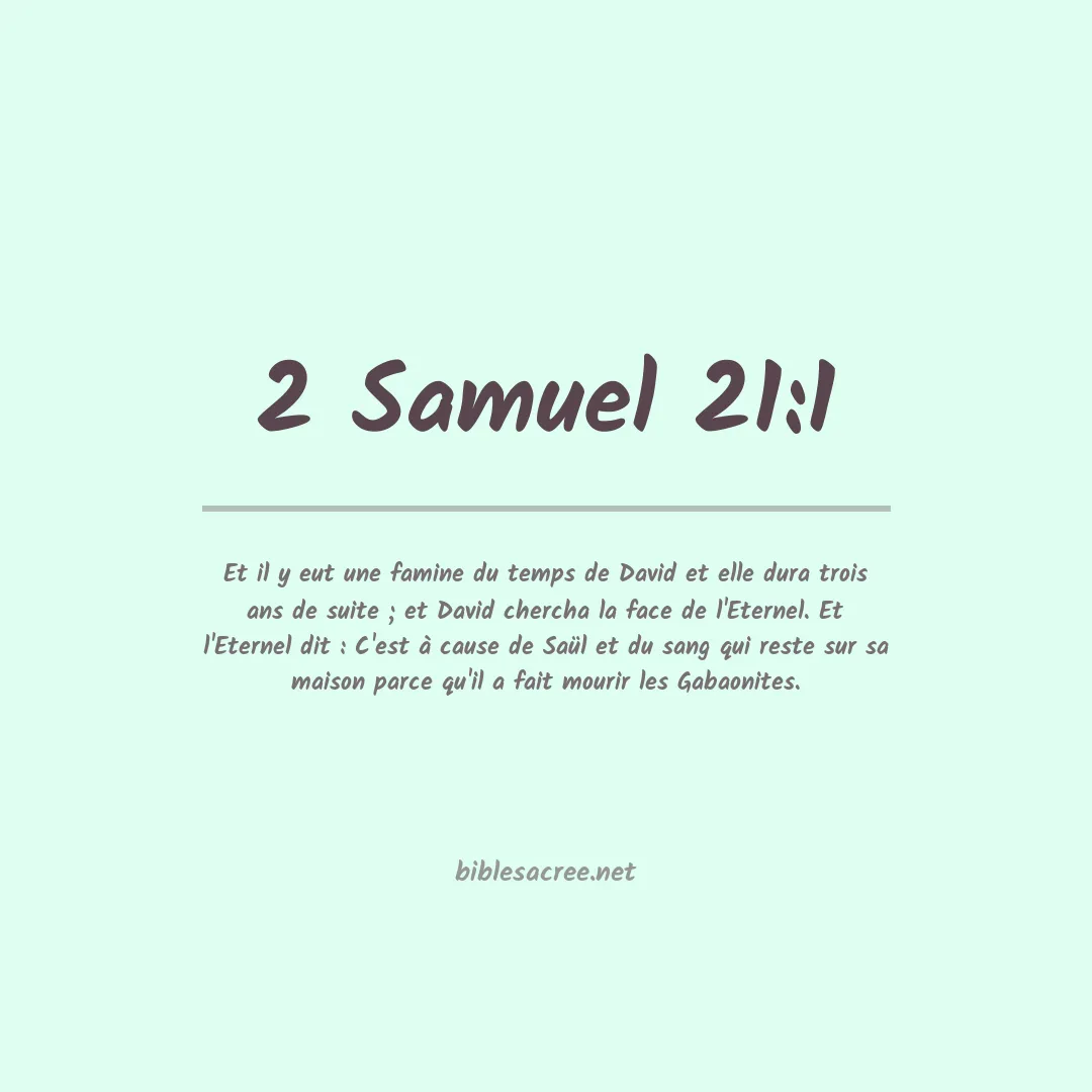 2 Samuel - 21:1