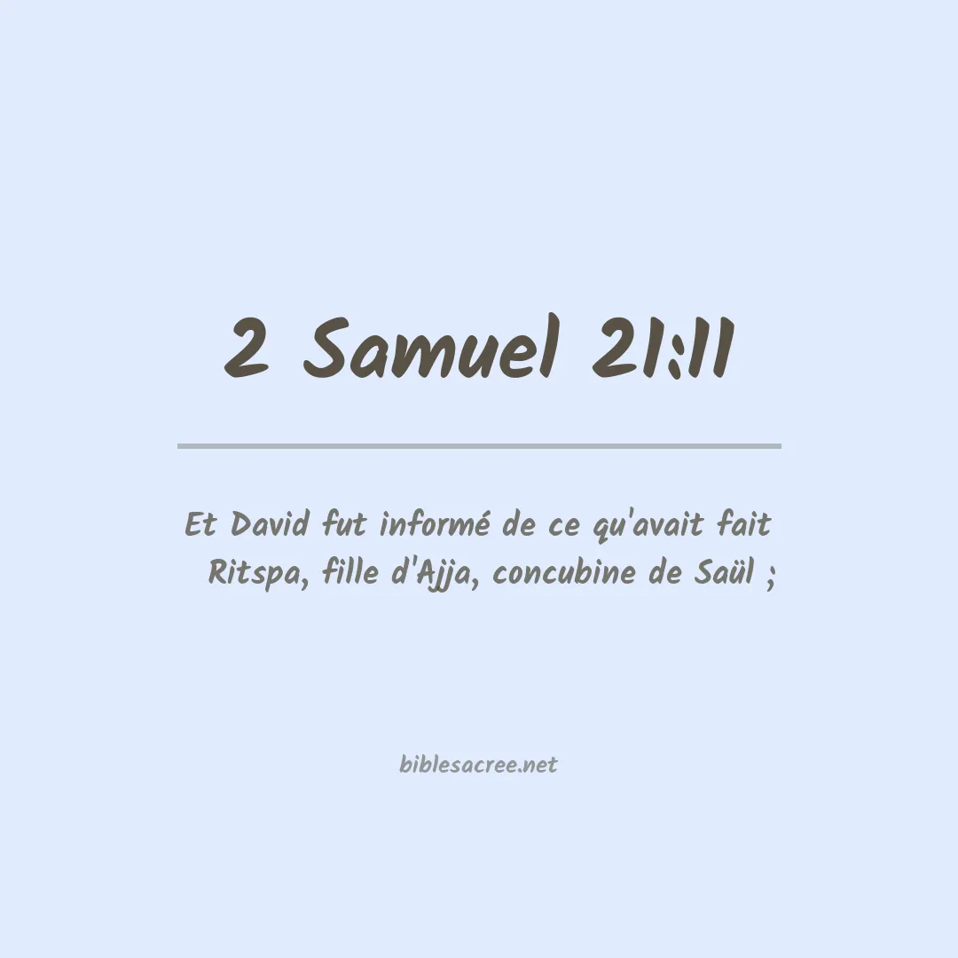 2 Samuel - 21:11