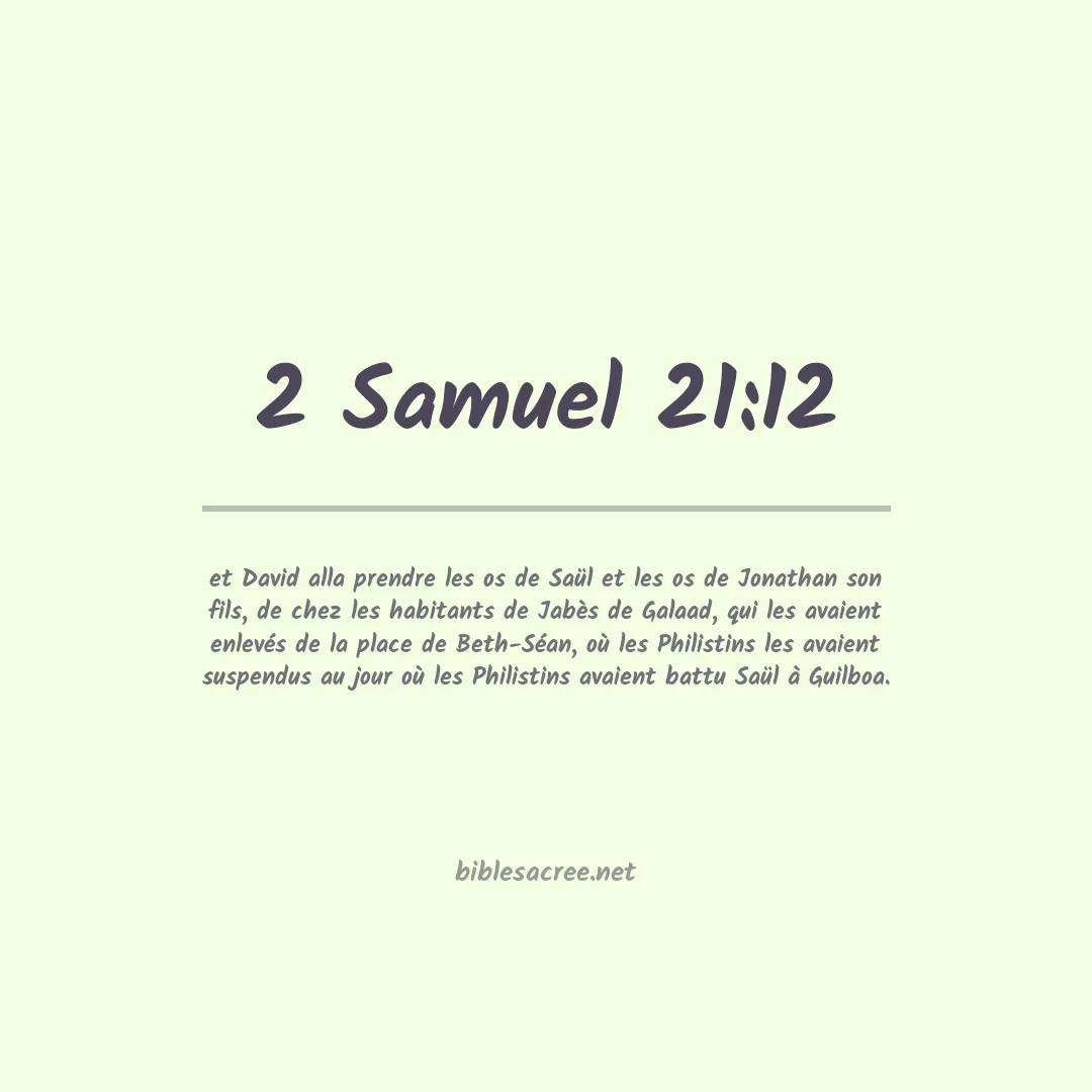 2 Samuel - 21:12