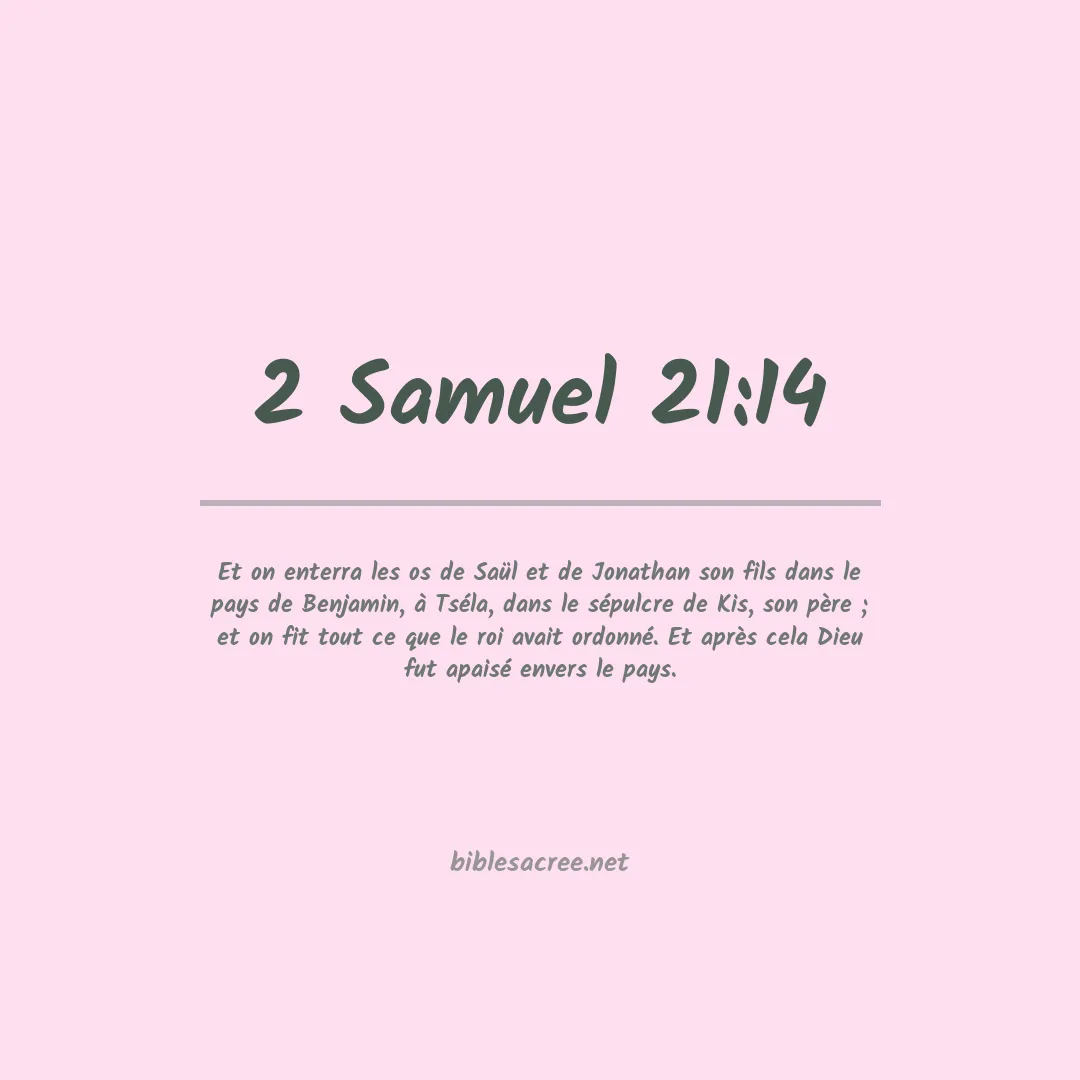 2 Samuel - 21:14