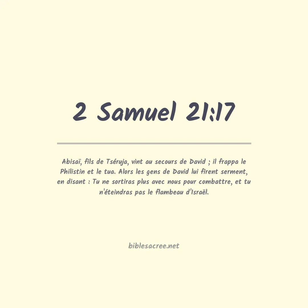2 Samuel - 21:17