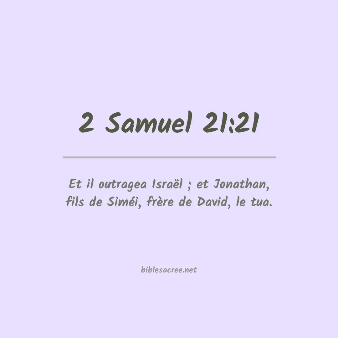 2 Samuel - 21:21