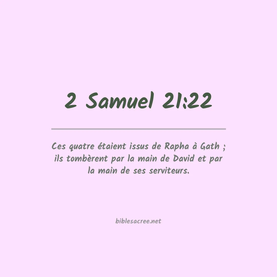 2 Samuel - 21:22