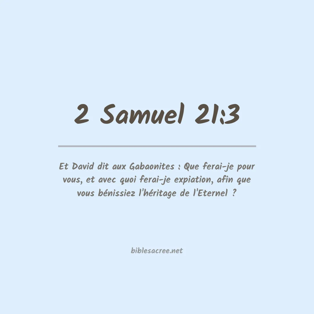 2 Samuel - 21:3