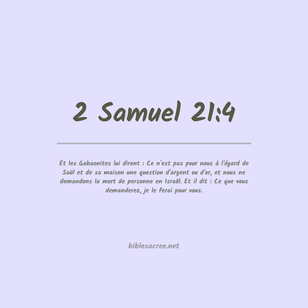 2 Samuel - 21:4