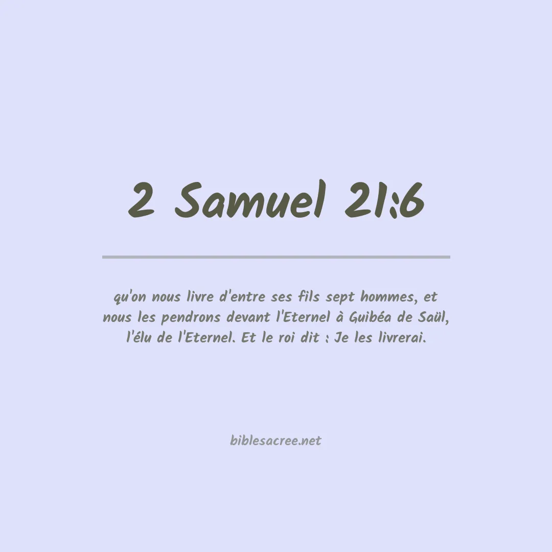 2 Samuel - 21:6