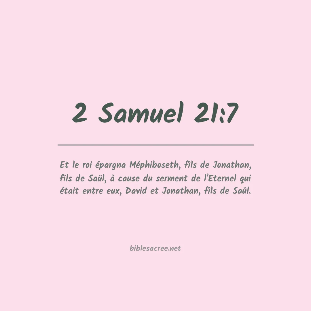 2 Samuel - 21:7
