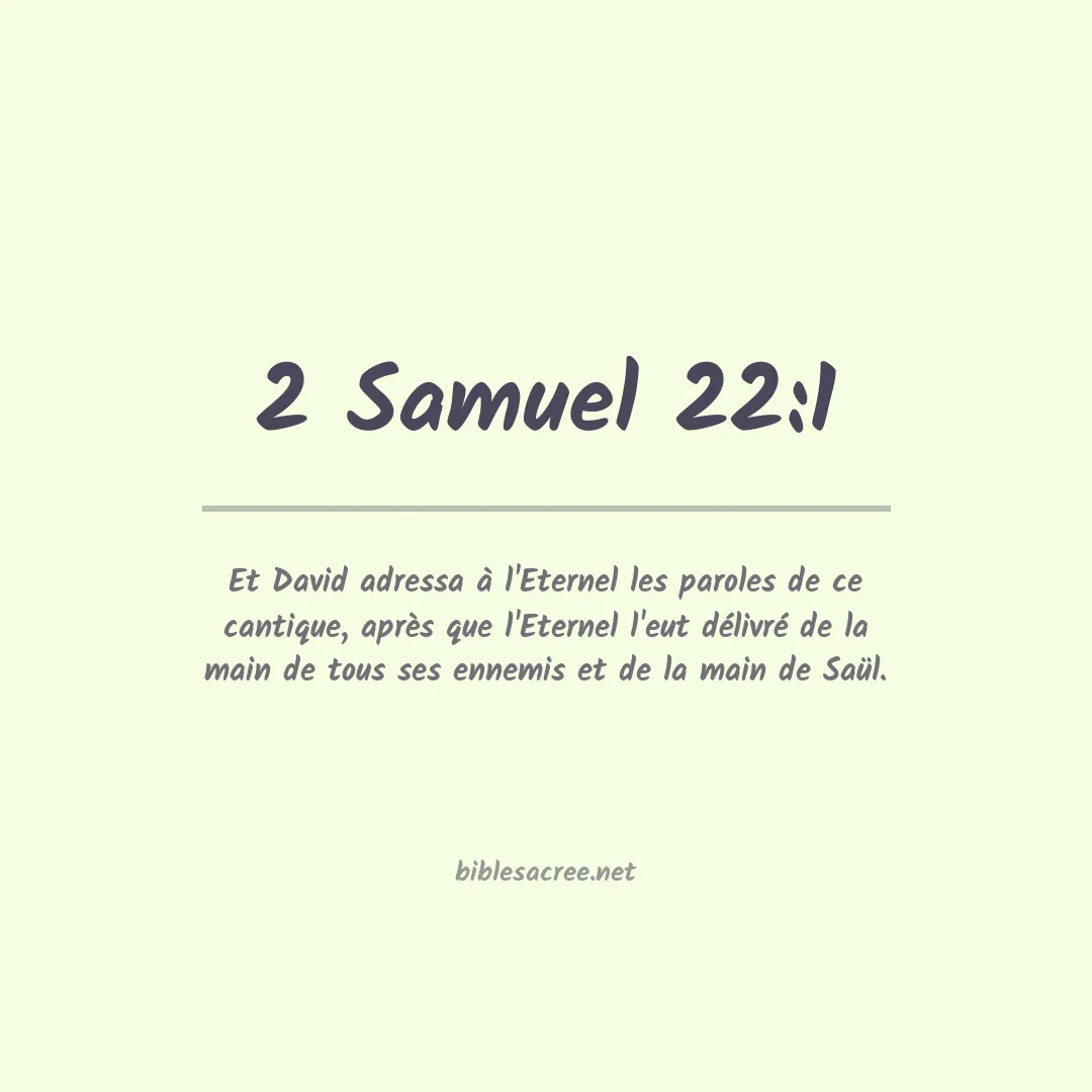 2 Samuel - 22:1