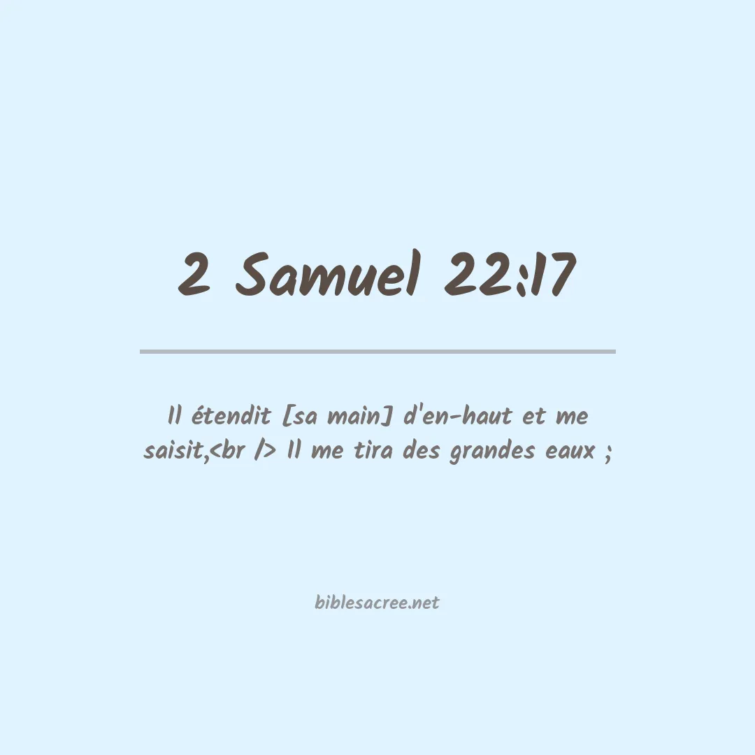 2 Samuel - 22:17
