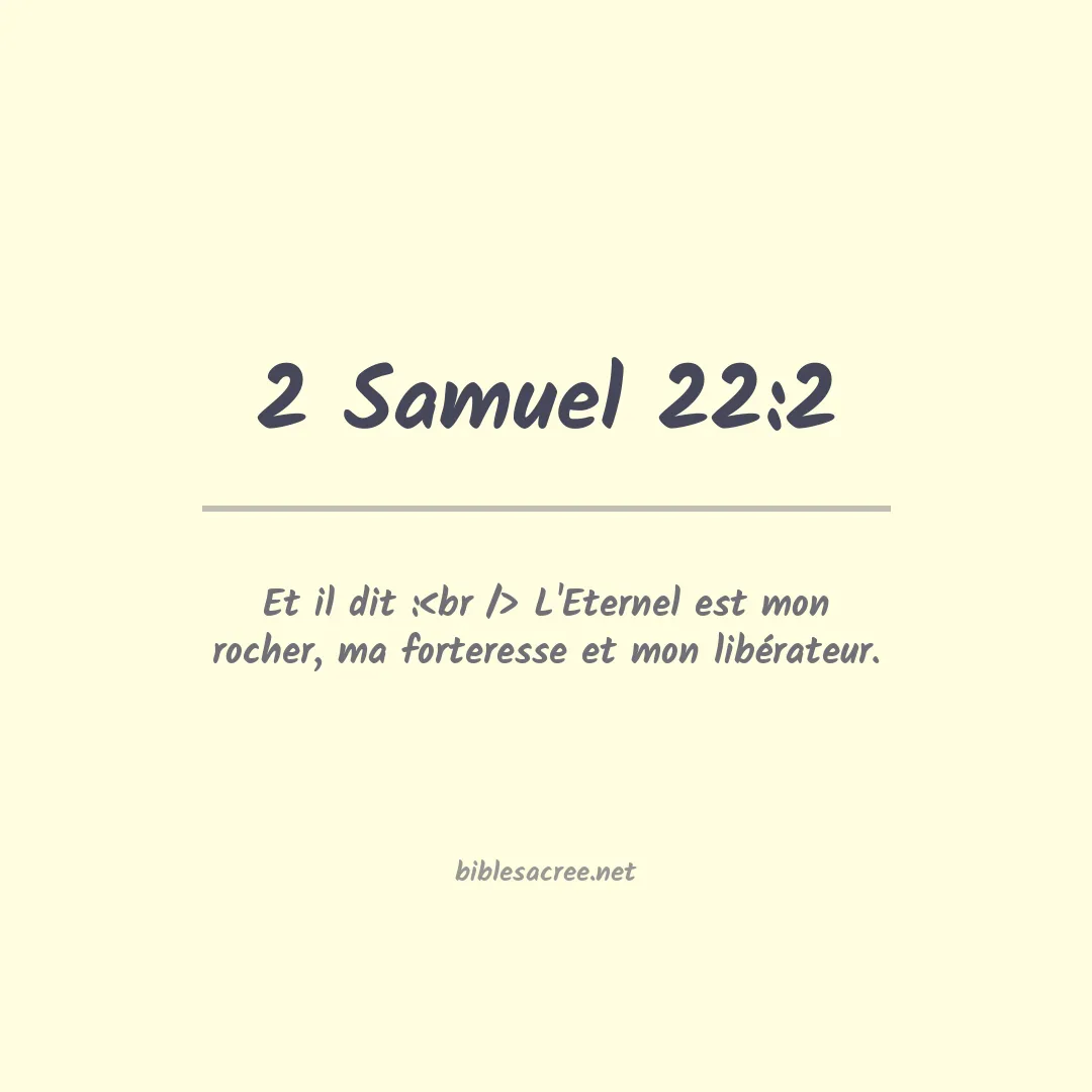 2 Samuel - 22:2