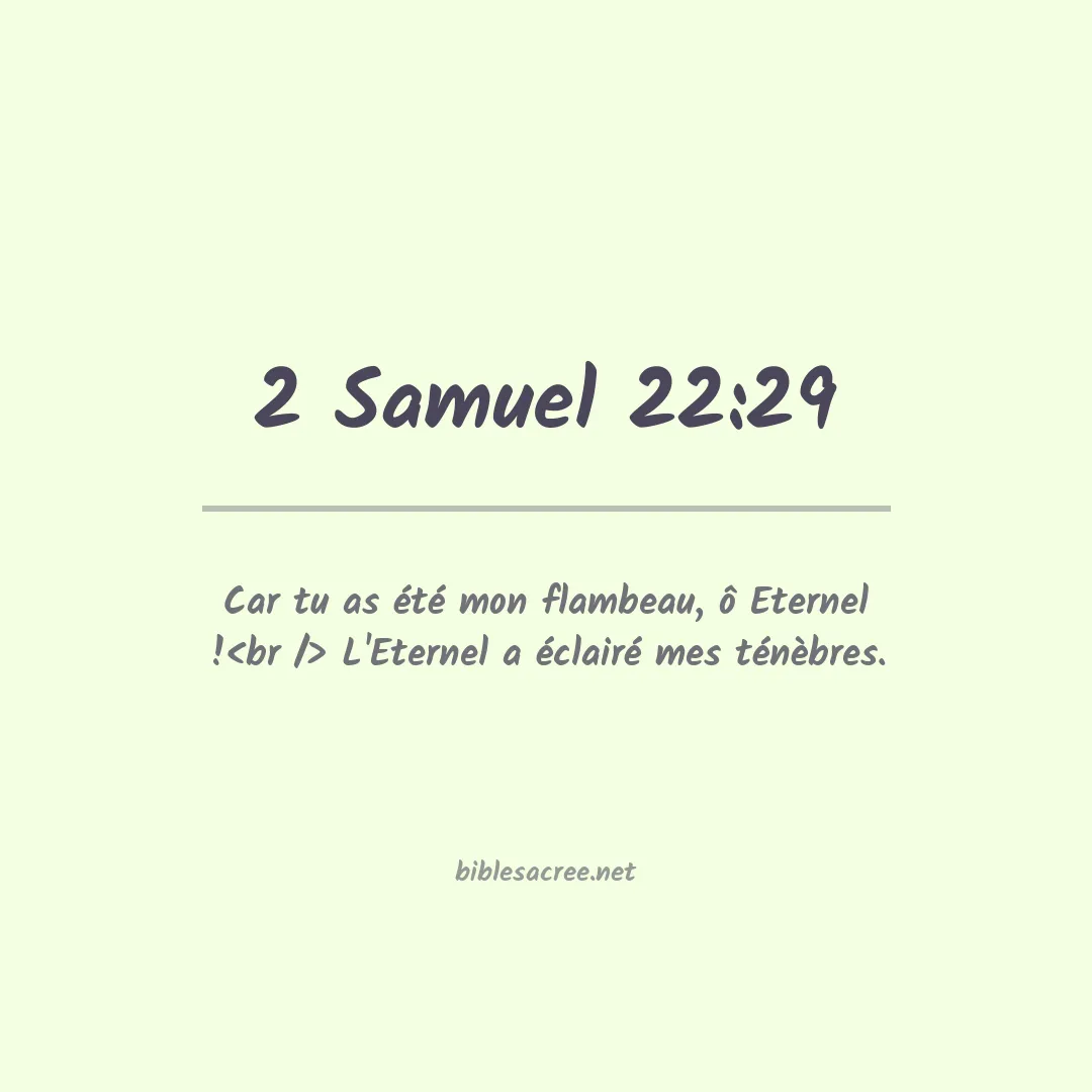 2 Samuel - 22:29