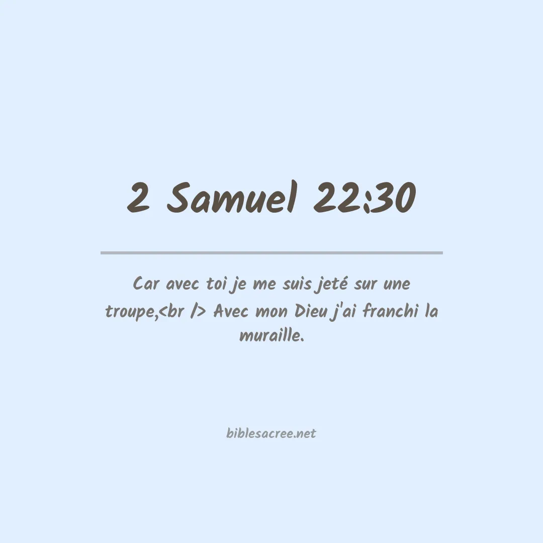 2 Samuel - 22:30