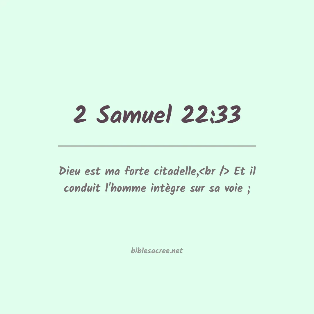 2 Samuel - 22:33