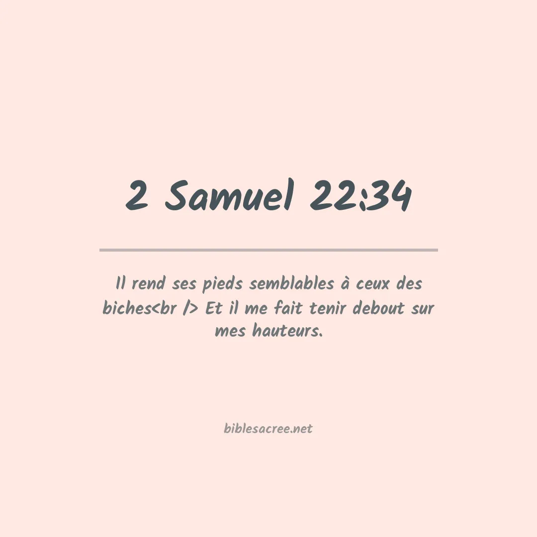 2 Samuel - 22:34
