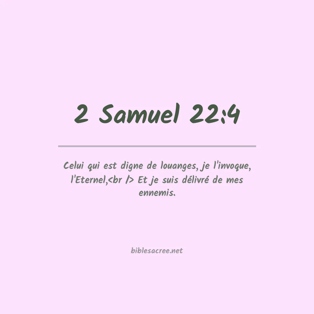 2 Samuel - 22:4