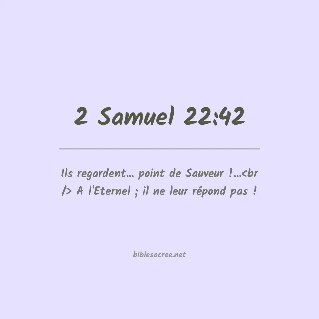 2 Samuel - 22:42