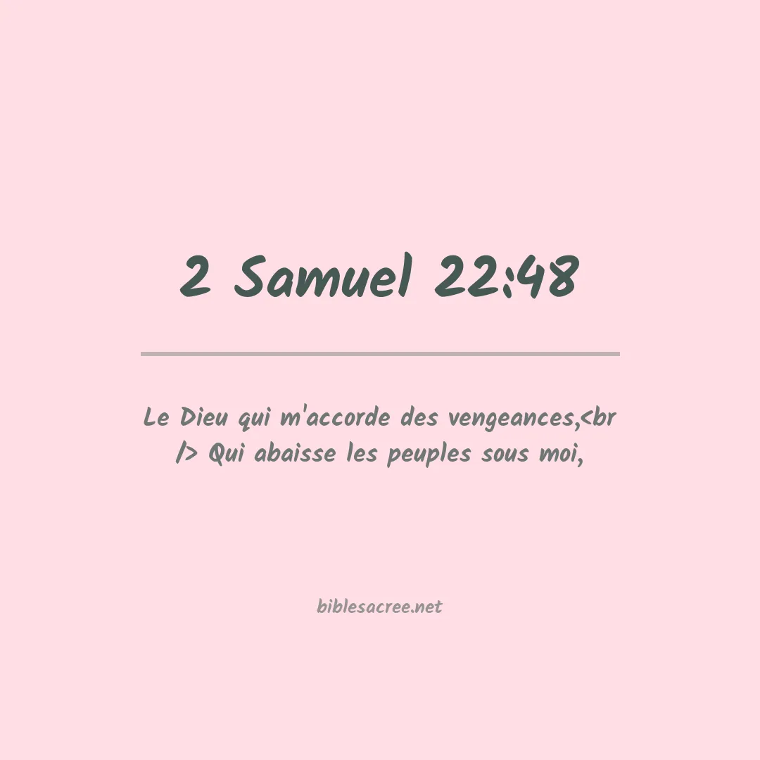 2 Samuel - 22:48
