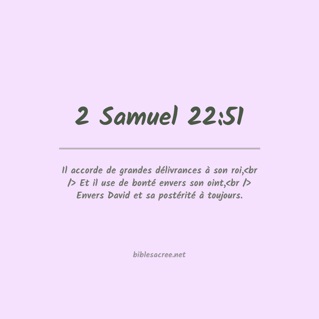 2 Samuel - 22:51