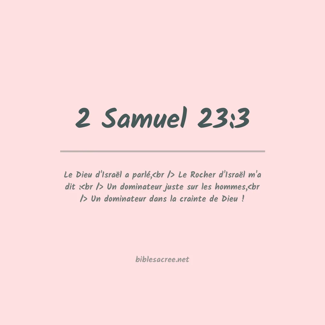2 Samuel - 23:3