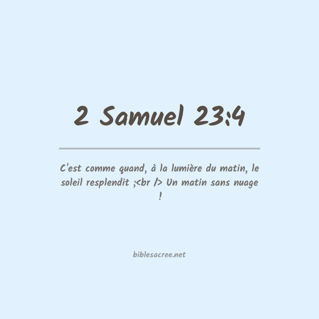2 Samuel - 23:4