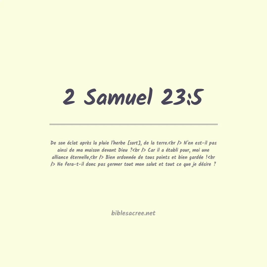 2 Samuel - 23:5
