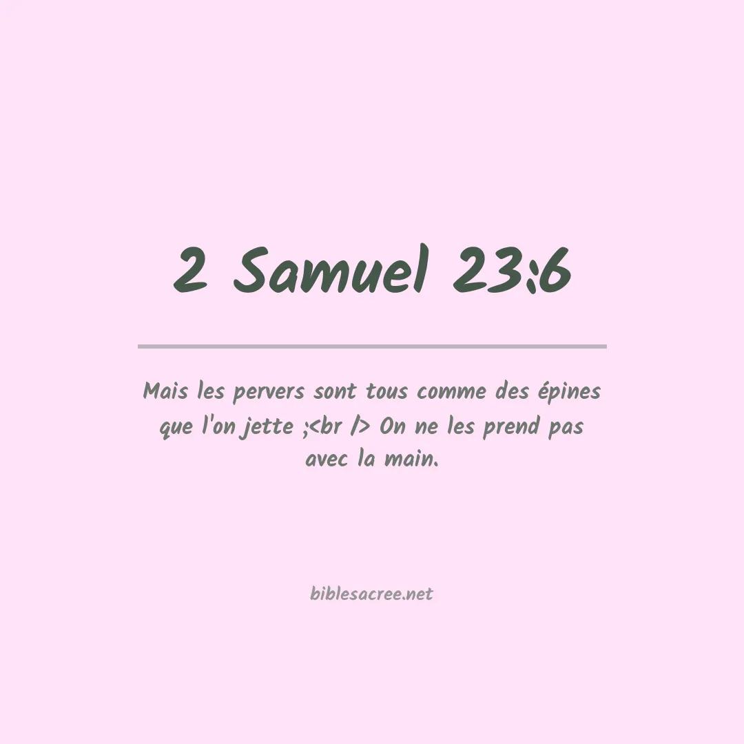 2 Samuel - 23:6