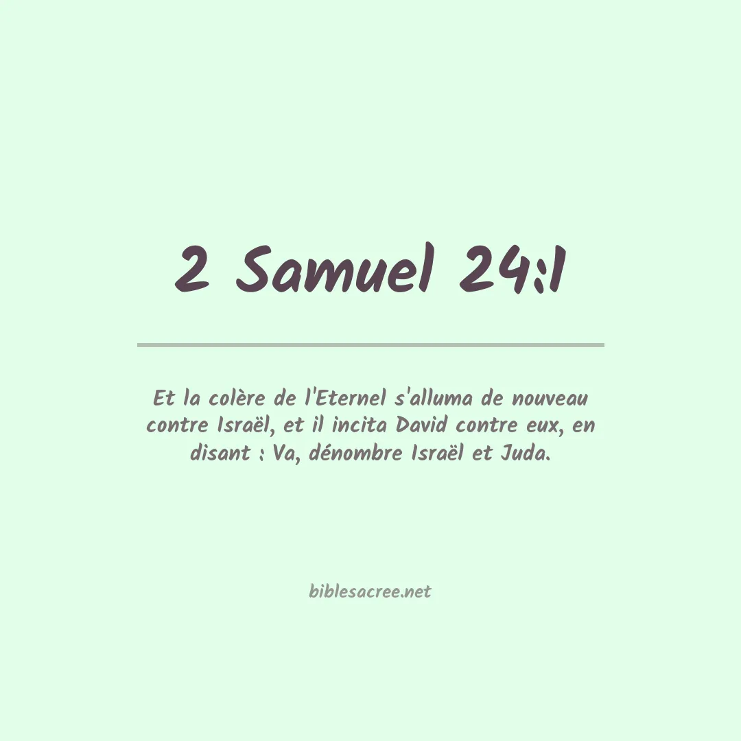 2 Samuel - 24:1